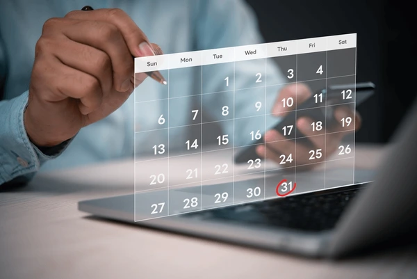 Reserva online en computadora